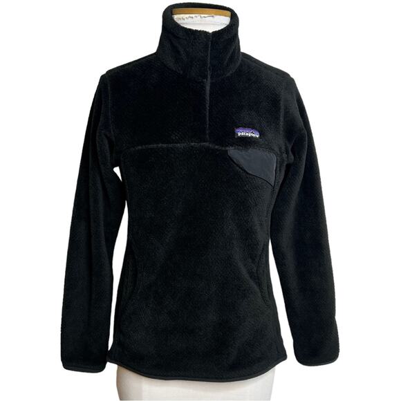 Patagonia Jackets & Blazers - Patagonia Polartec Jacket Black Pullover Fleece Casual Hiking Size Small